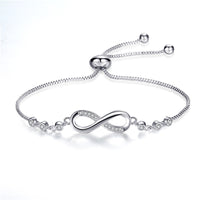 Bracelet Infini ajustable en argent