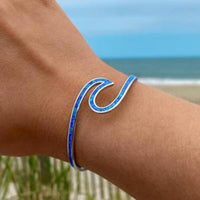 Bracelet Sea Wave Opal en Argent