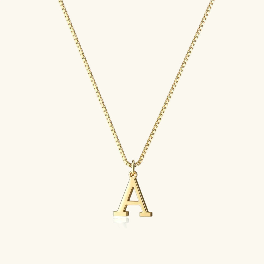 Collier en Or avec Lettre Initiale
