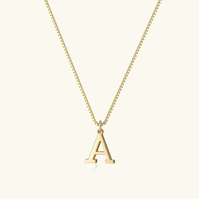 Collier en Or avec Lettre Initiale