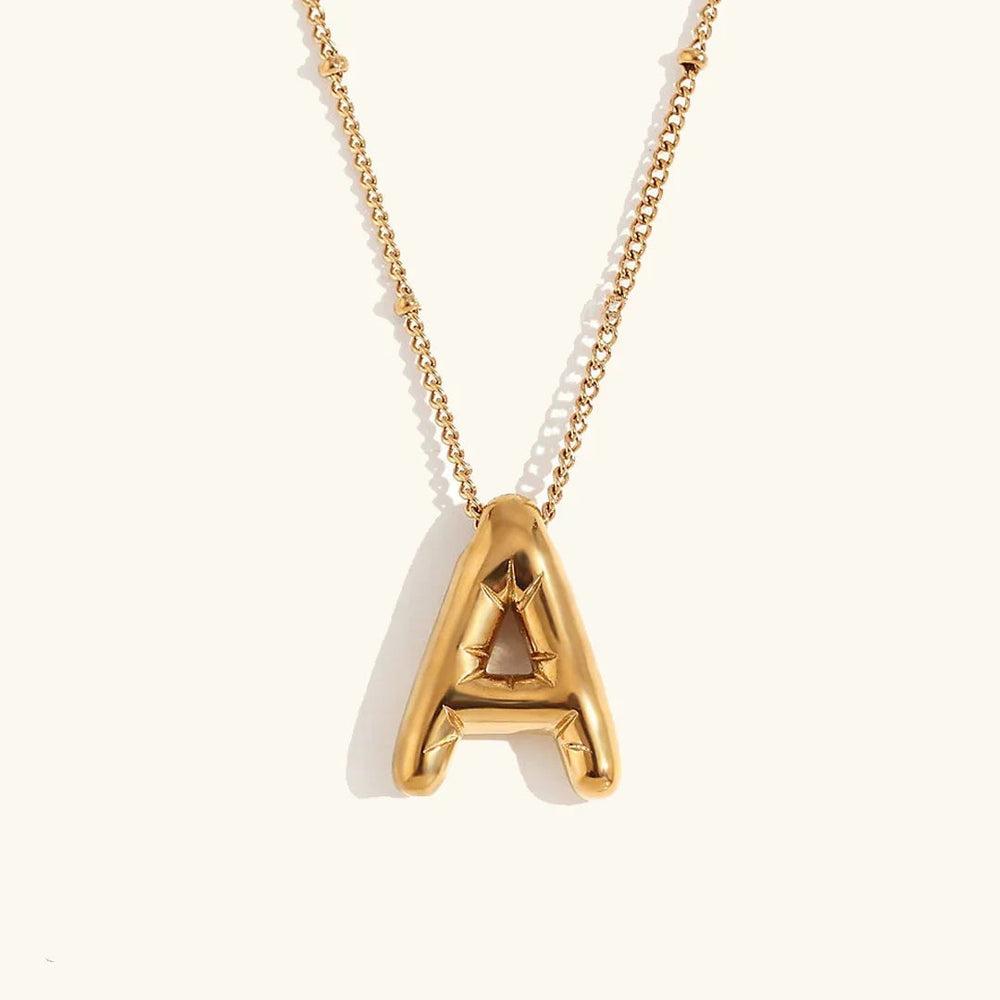 Collier en Or avec Initiale Balloon