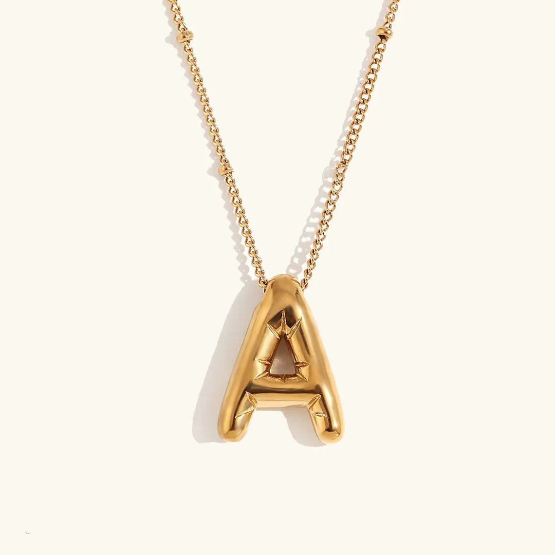 Collier en Or avec Initiale Balloon