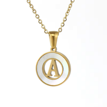 Collier en Coquillage avec Lettre Initiale