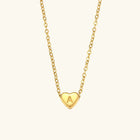 Collier en Or avec Initiale en Cœur