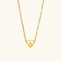 Collier en Or avec Initiale en Cœur