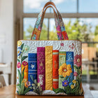 Sac artisanal bibliothèque fleurie – Deux tailles