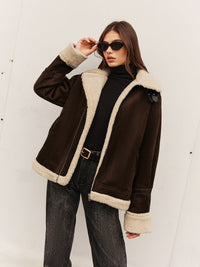 Silvana | Veste vintage marron pour femme