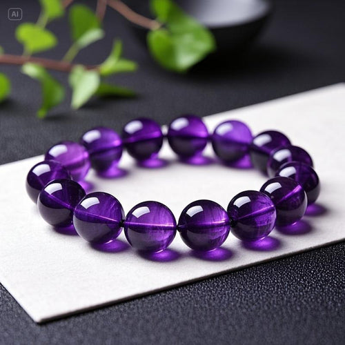 Bracelet Valeria en Perles Violettes
