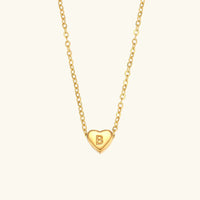 Collier en Or avec Initiale en Cœur