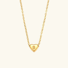 Collier en Or avec Initiale en Cœur