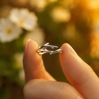 Bague Ajustable Branches Élégantes