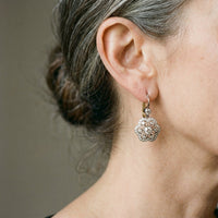 Boucles d'oreilles Mandala en Cristal Vintage