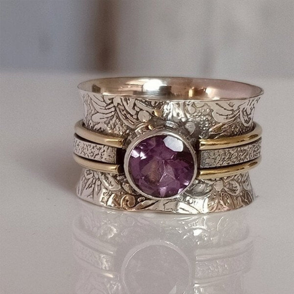 Bague de méditation en cristal de Bohême