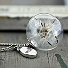 Collier vintage avec fleur des souhaits
