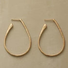 Aros vintage dorés chics