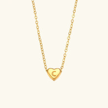 Collier en Or avec Initiale en Cœur