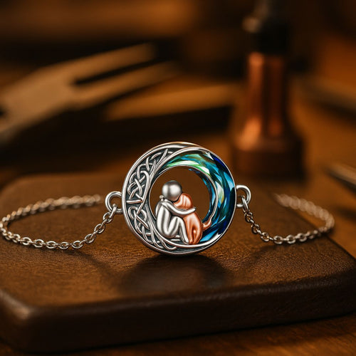 Bracelet ajustable avec pendentif de chien en argent sterling