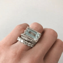 Ensemble de Bagues en Cristal Turquoise Vintage