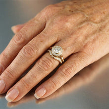 Ensemble de bagues vintage en or et zircon