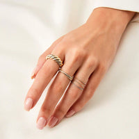 Bague Croissant en Or | Or