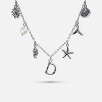 Collier Océan avec Lettre en Argent