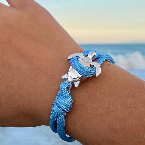 Bracelet artisanal avec tortue marine