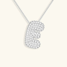 Collier en Diamants avec Initiale en Bulle