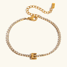 Bracelet Élégant en Or avec Lettre en Bulle