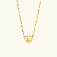Collier en Or avec Initiale en Cœur