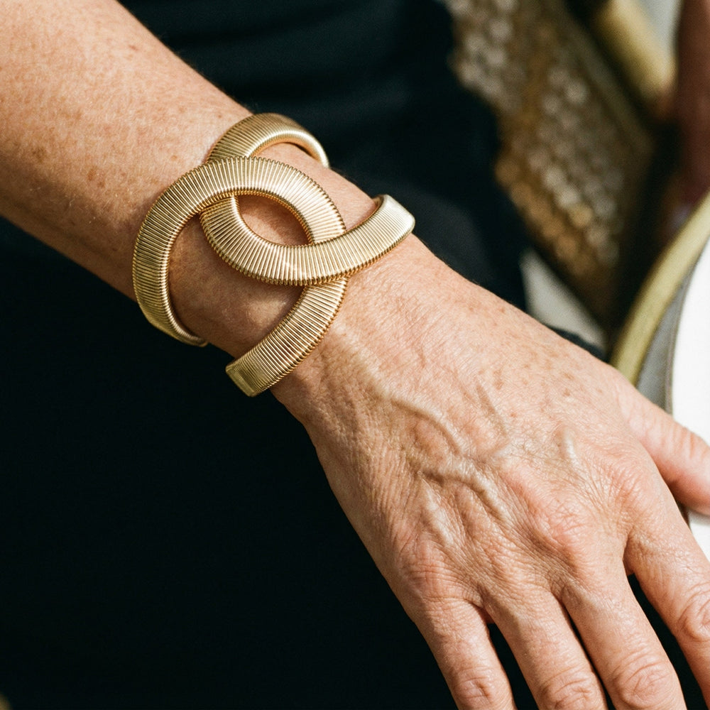 Bracelet double doré élégant