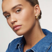 Boucles d'oreilles Anneau Reine | Or