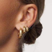 Boucles d'oreilles Anneau Reine | Or
