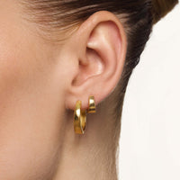 Boucles d'oreilles en anneau Gia | Or