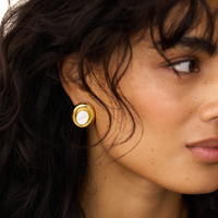 Boucles d'oreilles Perle Giselle | Or