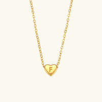 Collier en Or avec Initiale en Cœur