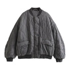 Swara | Veste Bomber Grise Coupe Ample et Tendance pour Femme