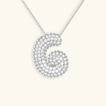 Collier en Diamants avec Initiale en Bulle