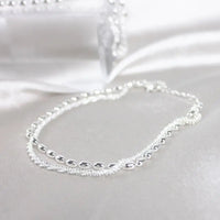 Bracelet en argent avec zircon