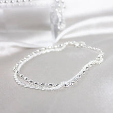 Bracelet en argent avec zircon