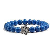 Bracelet avec des perles en forme de patte – Design en pierre naturelle