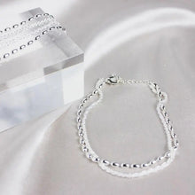 Bracelet en argent avec zircon