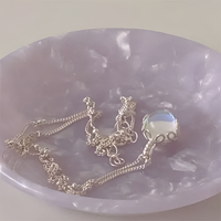 Collier avec pierre de lune pleine