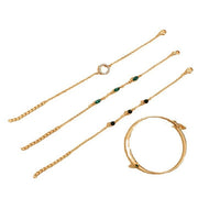 Ensemble de Bracelets Dorés Célestes
