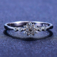 Bague Flocon de Neige en Argent