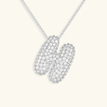 Collier en Diamants avec Initiale en Bulle