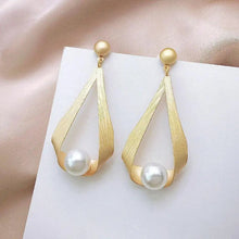 Boucles d'oreilles avec cristaux et perles rondes