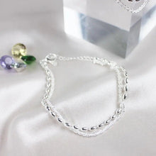 Bracelet en argent avec zircon