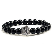 Bracelet avec des perles en forme de patte – Design en pierre naturelle
