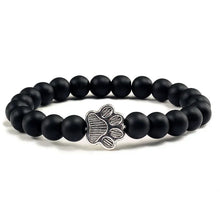 Bracelet avec des perles en forme de patte – Design en pierre naturelle