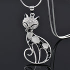 Collier Gatitos del Amor en argent avec zircon